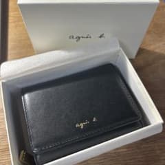 agnes b. 三つ折り財布 ブラックのサムネイル