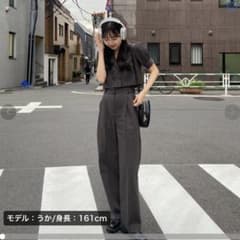 【めぐ様専用】rili パフ袖ダブルボタンセットアップのサムネイル