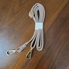 スマホショルダーストラップ ピンクベージュ ゴールド金具のサムネイル