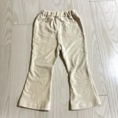 ベロア調 フレアパンツ クリームカラーのサムネイル