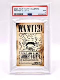 ルフィ ニカ 手配書 限定 プロモ ジャンプフェスタ 限定　非売品 PSA7 ルフィ ニカ 手配書 限定 プロモ ジャンプフェスタ ジャンフェス