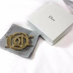 【送料無料】Christian Dior ゴールドロゴブローチのサムネイル