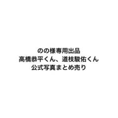 のの様専用 高橋恭平 道枝駿佑 公式写真 まとめ売りのサムネイル