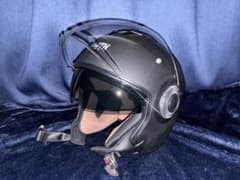 【中古】YAMAHA ZENITH ジェットヘルメット マットブラックYJ-22のサムネイル