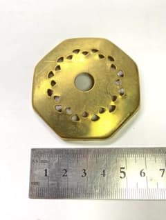 ステンドグラス制作用八角形 真鍮製 キャップのサムネイル