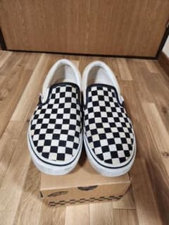 Vans V98CLA スリッポン ブラックホワイト チェック 28.5 箱付きのサムネイル