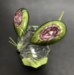 スワロフスキー Mouse Dulcis マウス ダルシス グリーン 置き物 スワロフスキー Mouse Dulcis マウス ダルシス グリーン 置き物 - メルカリ