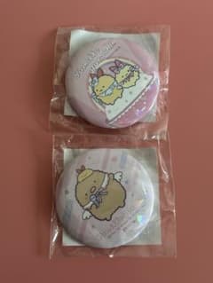 すみっコぐらし 天使なえびてん キラキラ缶バッジ　2点セット