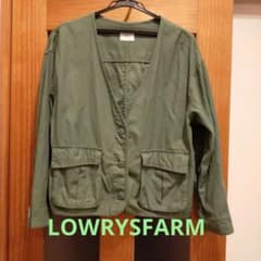 LOWRYS FARM ミリタリージャケット カーキ　Lのサムネイル