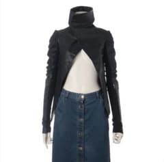 rick owens ハイネック レザージャケット BS32-19 - メルカリ