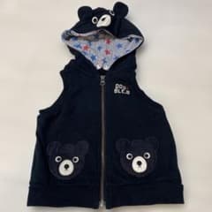 DOUBLE.B ミキハウス ベスト 90cm くま耳のサムネイル