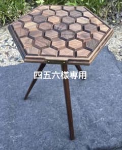 kira_bee ウォールナット サイドテーブル　天板　三脚セット kira_bee ウォールナット サイドテーブル 天板 三脚セット - メルカリ