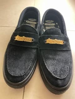 極美品】トウヤホリウチ×コンバース CSローファー 黒 スエード 26.5 