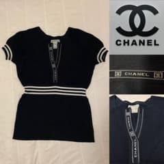 CHANEL シャネル スポーツライン 半袖 トップス ブラックのサムネイル