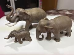 Schleich ゾウ 親子 フィギュア 3体セットのサムネイル