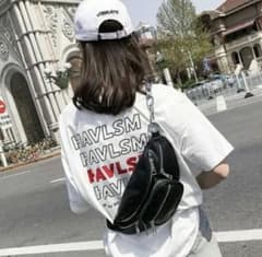 ウエストポーチ 黒   moussy EMODA MURUA 好きな方に♡のサムネイル