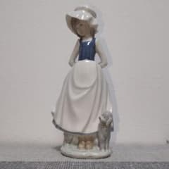 LLADRO リヤドロ NAO ナオ 陶器 少女 犬 スペイン製のサムネイル