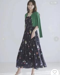 snidel カーデセットフローラルプリントキャミワンピースのサムネイル