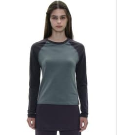 PWC カラーブロックレグランロングスリーブTシャツ_フォレストのサムネイル