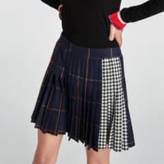 ZARA (ザラ)プリーツミニチェックスカートのサムネイル