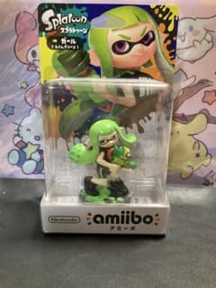 스플라툰 amiibo 비매품 걸 미개봉 피규어 라임 그린