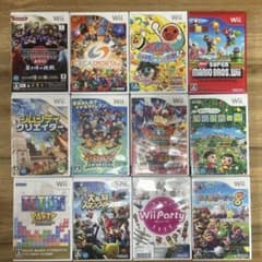Wii ソフト まとめ売り 12本セットのサムネイル