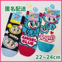 【匿名配送】エンジェルブルー 靴下 ソックス 3セット ショート丈のサムネイル