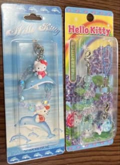 激レア/未開封】ハローキティストラップ2点セット2001年 2004年 レトロ