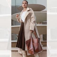 大容量トートバッグ　Puレザー　48cm×32cm×25cmのサムネイル