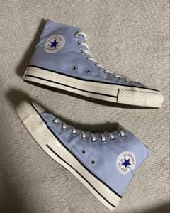 レア 日本製 CONVERSE ハイカット コンバース8.5 27cm BLUE - メルカリ