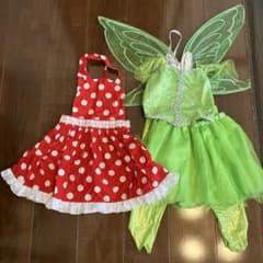 ミニー　ティンカーベル　妖精　コスチューム110 バラ売り不可　早い者勝ちのサムネイル
