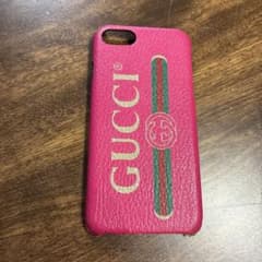 【値下！】GUCCI ピンク ストライプ iPhoneケースのサムネイル