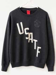 NIKE USATF クルーネック スウェット ブラックのサムネイル