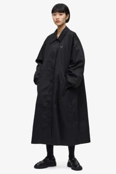 値段商談歓迎 FRED PERRY Overcoat Black 8のサムネイル