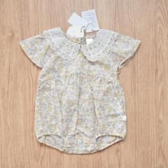 バースデイ•テータテート　夏服　花柄ロンパース　70のサムネイル