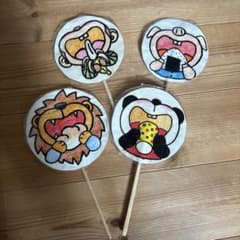保育教材 ペープサート 動物 食育 4本セット