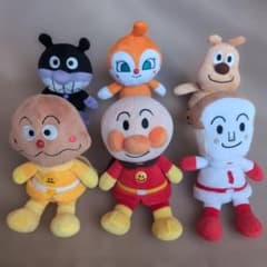 アンパンマン プリちぃビーンズSplus 6体セット ぬいぐるみ まとめ売り