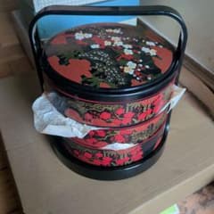 漆器 提げ重 菓子器 梅柄 伝統工芸のサムネイル