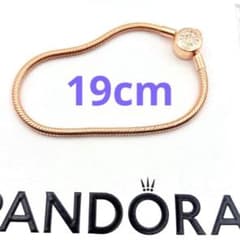 PANDORA ブレスレット crown snake ローズゴールド 18cm PANDORAブレスレット☆crown snakeローズゴールド19cm - メルカリ