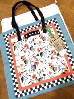 トートバッグ花柄海外ノベルティマルニ - メルカリ