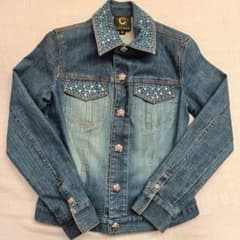 クレイサス CLATHAS デニムジャケット カメリア 38 ビジューGジャン