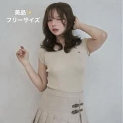 アンドマリー andmary Elleribbonknittops ivoryのサムネイル