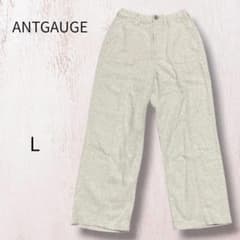 ANTGAUGE ワイドパンツ グレー　ウール　ウエストゴム　日本製のサムネイル