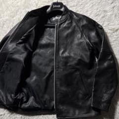 極美品□schott レザージャケット 羊革 ラムレザー ブラック 38 - メルカリ