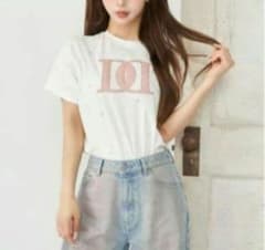 ダーリッチ 新品タグ付 キルティングアップリケビジューTシャツ WHT 白