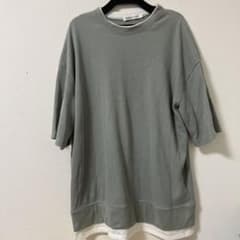 endivision ワッフル生地 Tシャツ グリーン Lのサムネイル