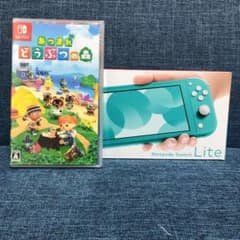 ニンテンドースイッチライトターコイズ+どうぶつの森ソフトセットのサムネイル