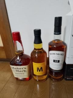 ウイスキー 3本セット700ml メーカーズマーク ボウモア12年ブレンデッドMのサムネイル