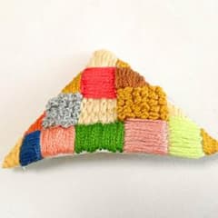 さんかく刺繍バレッタ＊のサムネイル