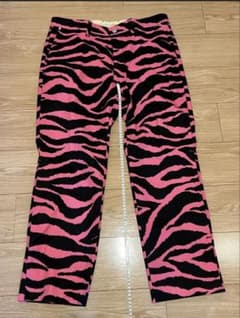ラウドマウス　トラ柄 メンズパンツ ピンク黒　XL 美品のサムネイル